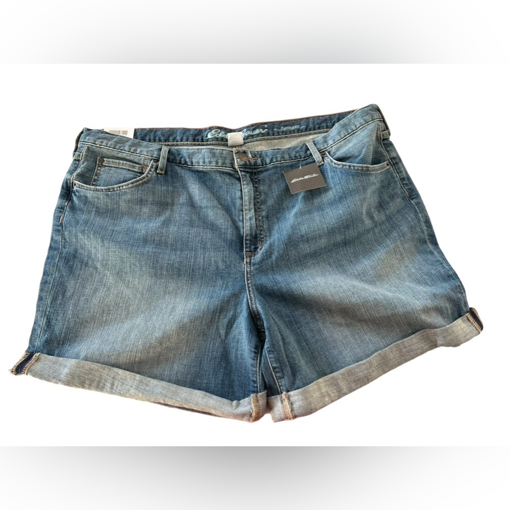 Eddie Bauer denim jean shorts Boyfriend fit size 20